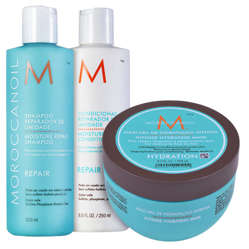 Moroccanoil Repair Hydrating Mask Kit (3 Produtos)