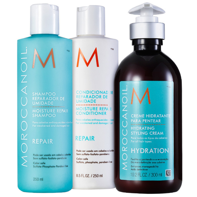 Moroccanoil Repair Hydration Creme Kit (3 Produtos)