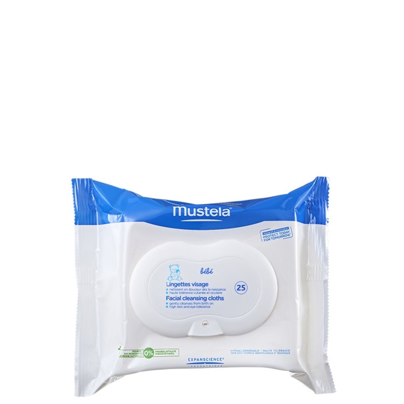 Mustela Bébé Lingettes Visage - Lenços de Limpeza 25 Un