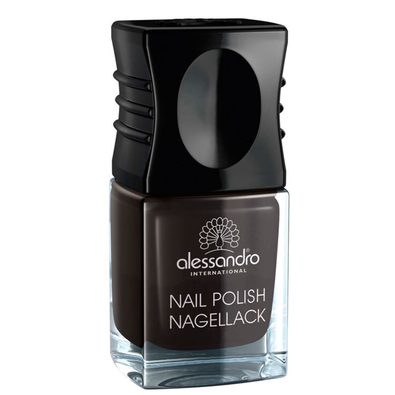 Alessandro International Nail Polish Midnight Black - Esmalte Cremoso 10ml