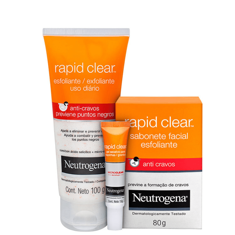 Neutrogena Rapid Clear - Trio Kit (3 Produtos)