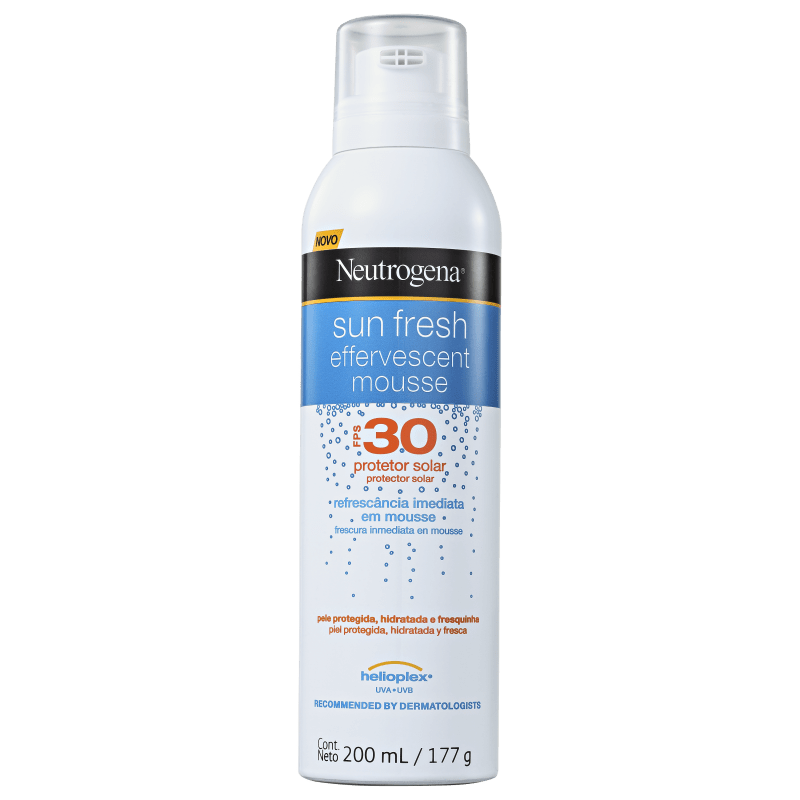 Neutrogena Sun Fresh Effervescent FPS 30 - Protetor Solar em Mousse 200ml
