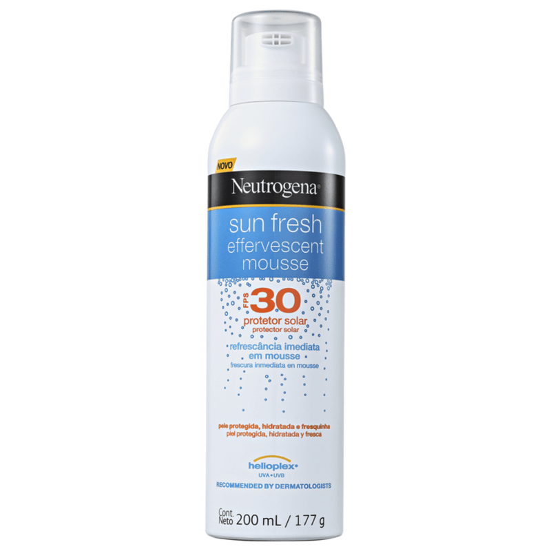 Neutrogena Sun Fresh Effervescent FPS 30 - Protetor Solar em Mousse 200ml