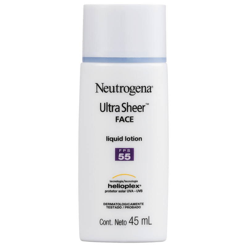 Neutrogena Ultra Sheer Liquid Lotion FPS 55 - Protetor Solar Facial 45ml