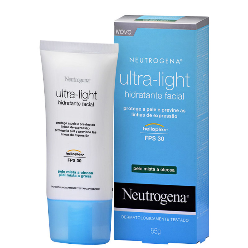 Neutrogena Ultra-Light - Hidratante Facial Diurno FPS 30 55g (pele mista a oleosa)
