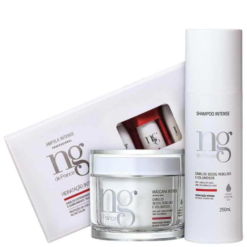 NG de France Intense Hidratação Intensa Trio Kit (3 Produtos)