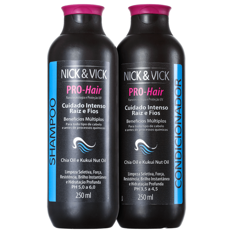 Nick & Vick PRO-Hair Cuidado Intenso Raiz e Fios Kit (2 Produtos)