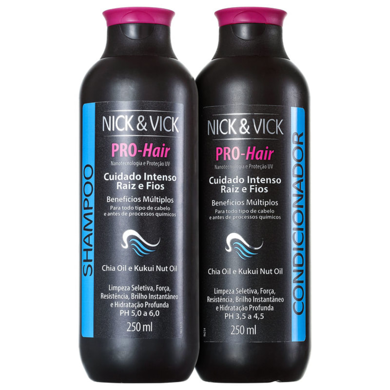 Nick & Vick PRO-Hair Cuidado Intenso Raiz e Fios - Shampoo 250ml