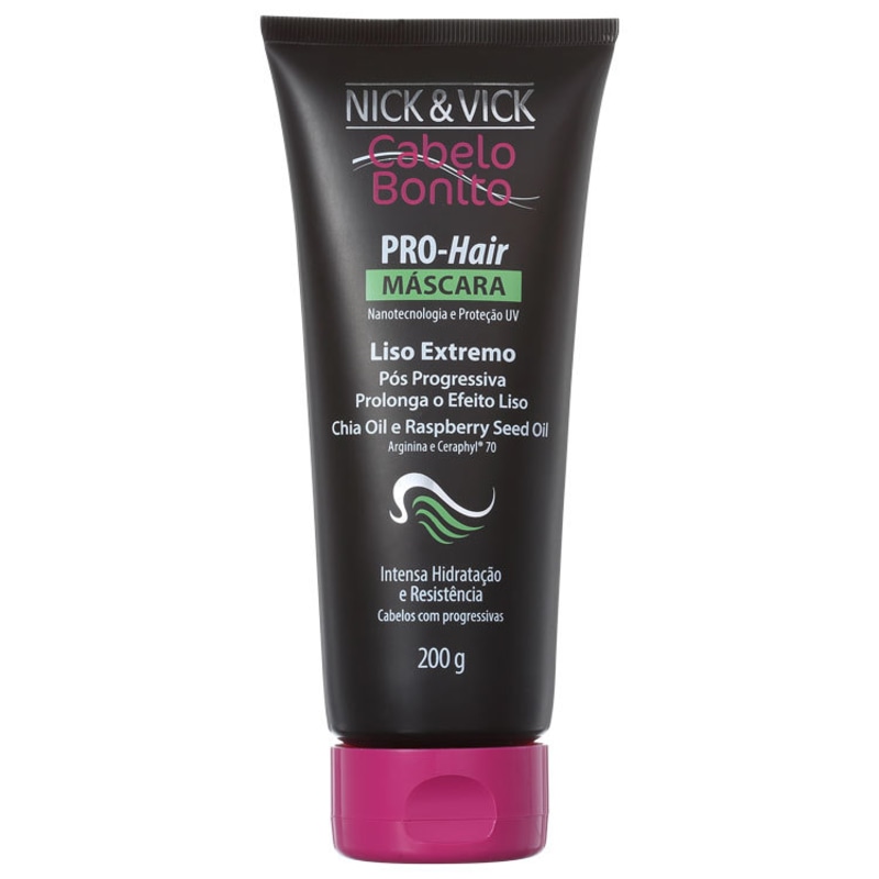 Nick & Vick PRO-Hair Liso Extremo - Máscara de Tratamento 200g
