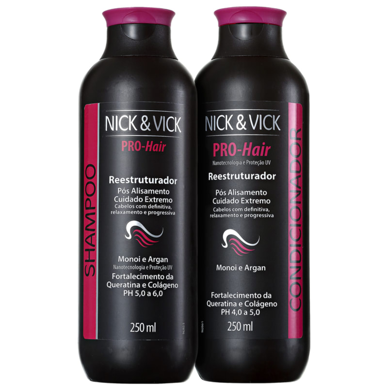 Nick & Vick PRO-Hair Reestruturador Fim dos Danos Kit (2 Produtos)