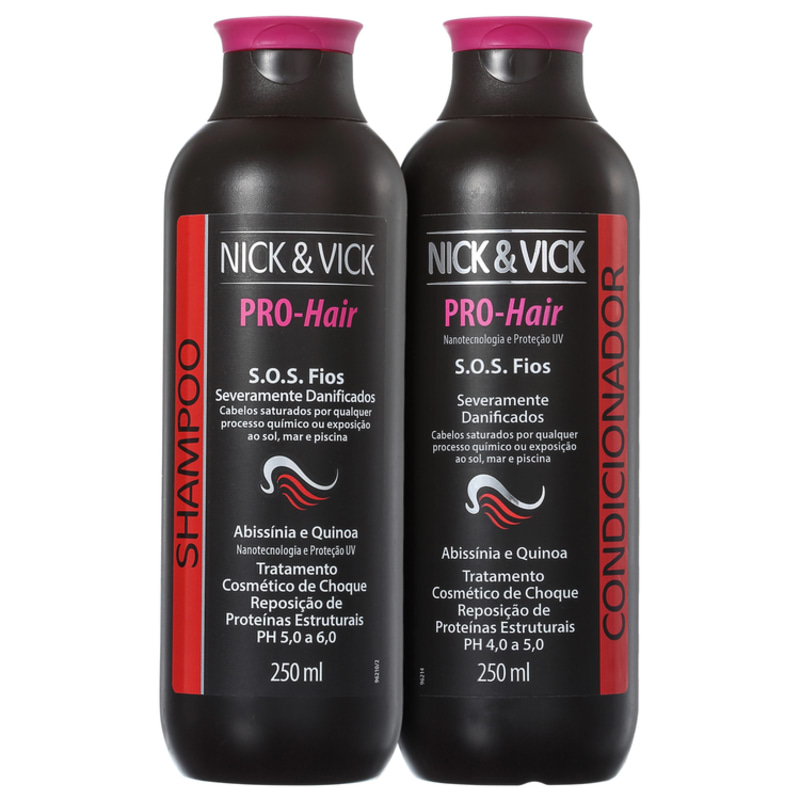 Kit Nick & Vick PRO-Hair S.O.S Fios Tratamento de Choque (2 Produtos)