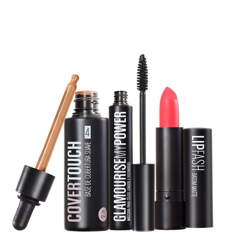 Kit Océane Femme Cover Touch 4 Glamourise Lip Fash Apocalips (3 produtos)