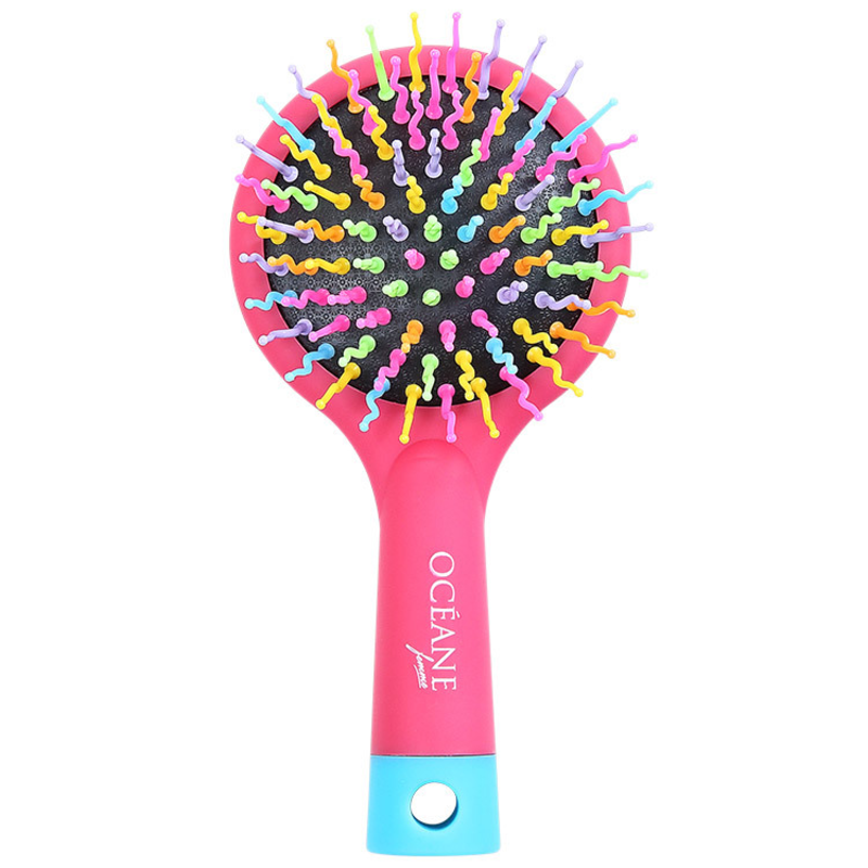 Océane Femme Rainbow Brush Cereja - Escova Almofadada Pequena