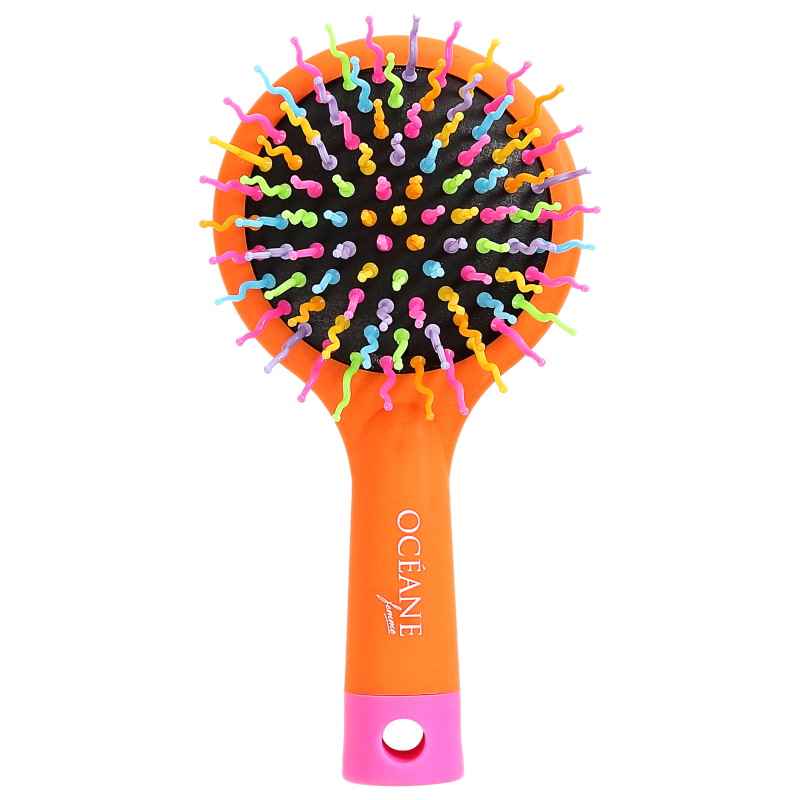 Océane Femme Rainbow Brush Laranja - Escova Almofadada Pequena