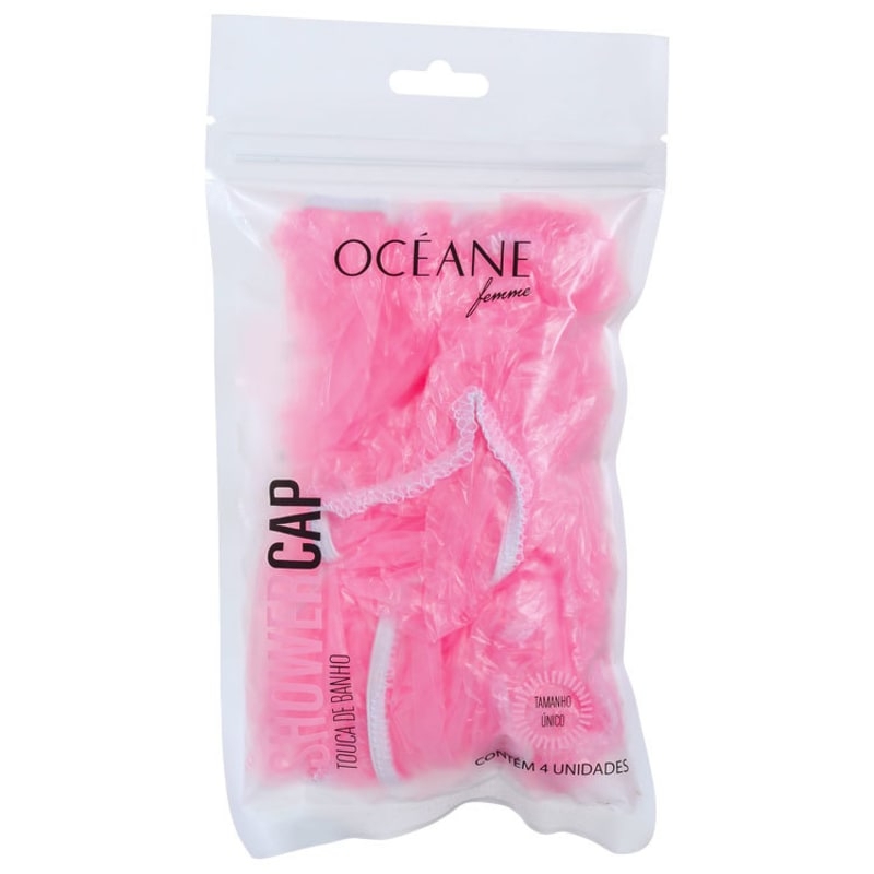 Océane Femme Shower Cap Rosa - Toca de Banho (4 unidades)