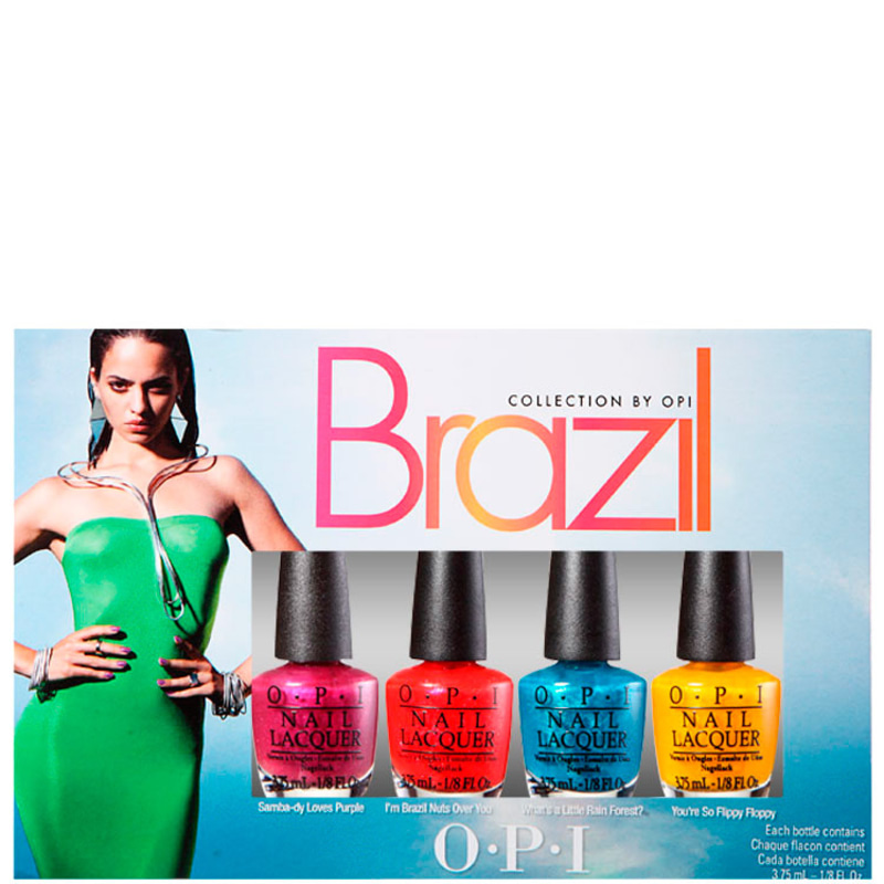 Kit OPI Brazil Collection Beachsandies de Esmaltes (4 miniaturas)