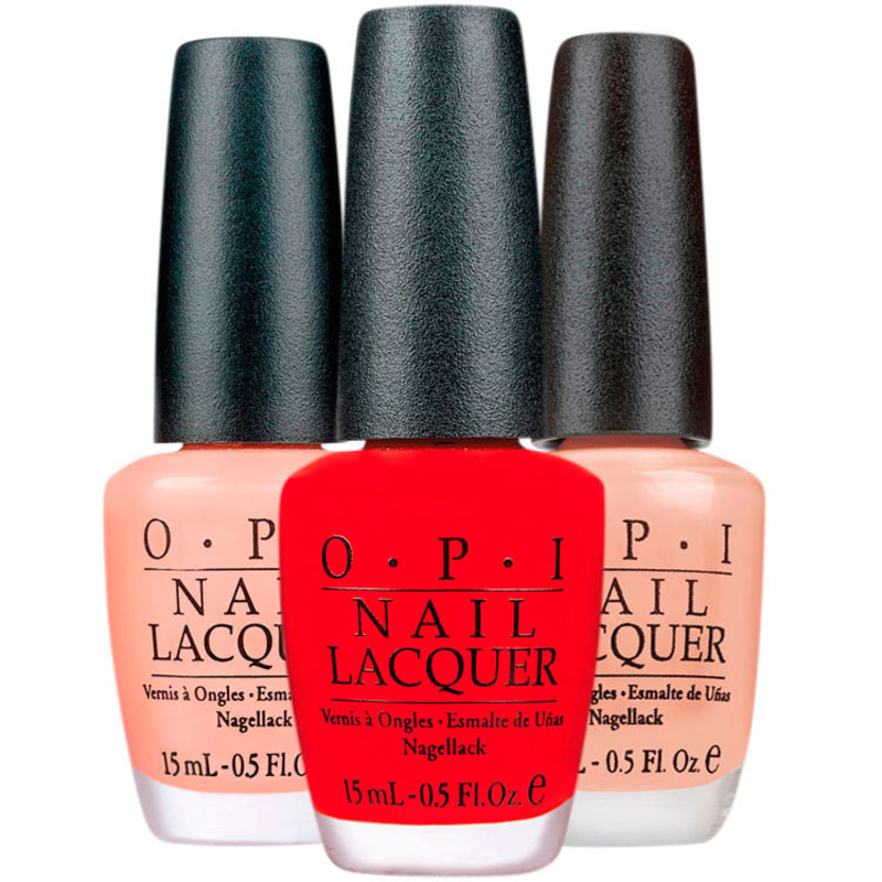 Kit OPI Clássicos Red Dulce Blush de Esmaltes (3 produtos)
