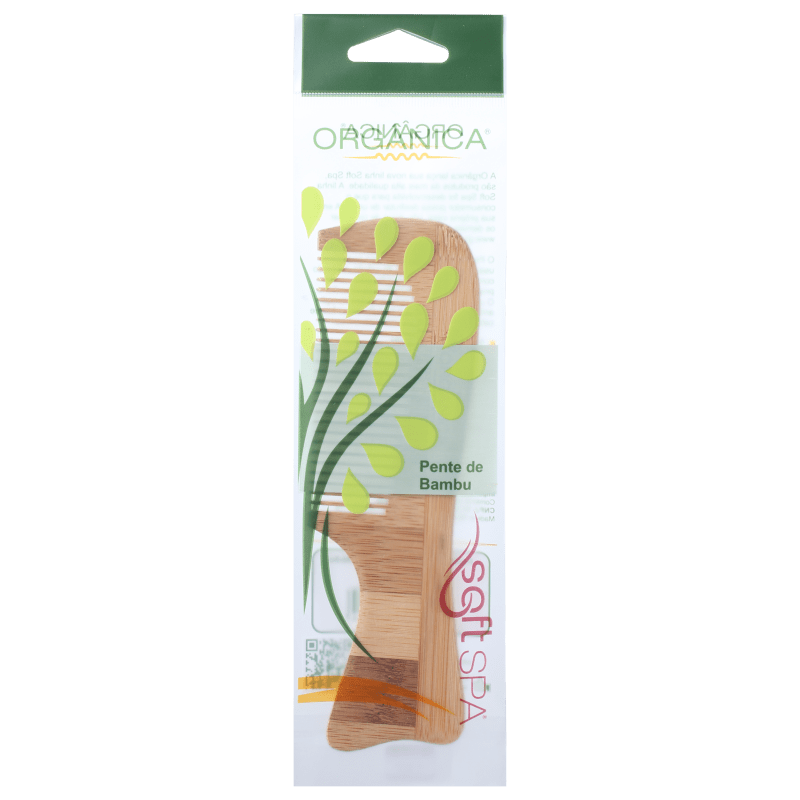 Orgânica Bambu Cabo Médio - Pente de Cabelo