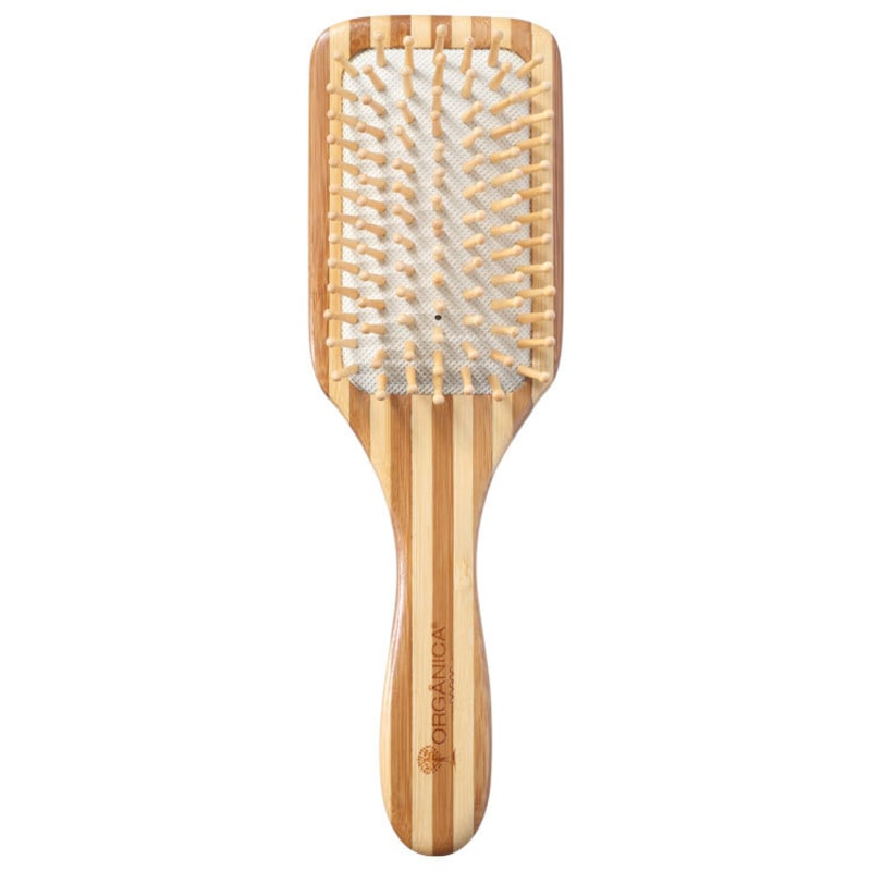 Orgânica Bambu Quadrada - Escova de Cabelo