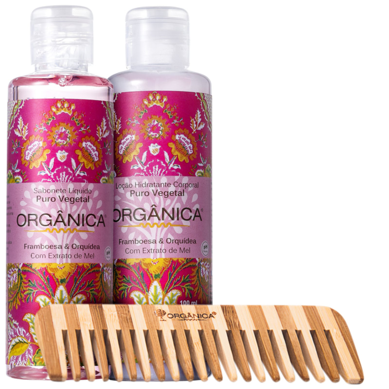 Kit Orgânica Set Framboesa e Orquídea (3 produtos)