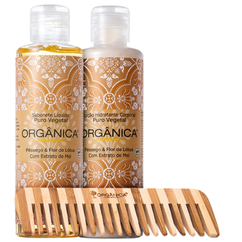 Kit Orgânica Set Pêssego e Flor de Lótus (3 produtos)