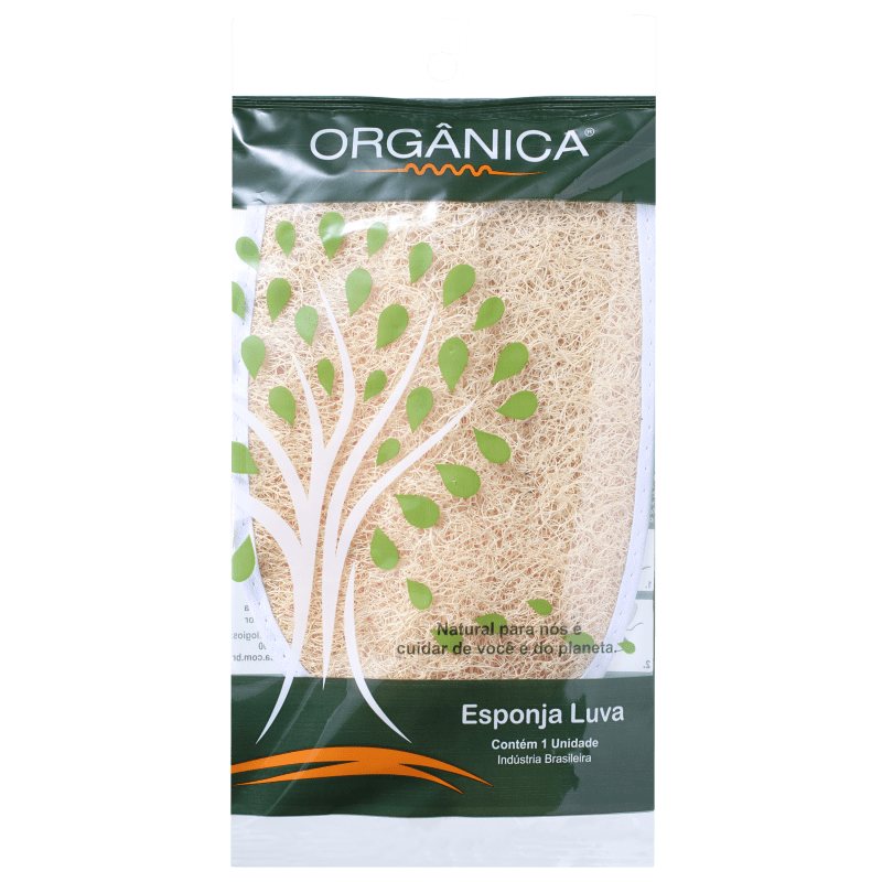 Orgânica Esponja Luva Meio Oval - Esponja de Banho (1 unidade)