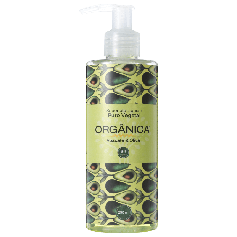 Orgânica Puro Vegetal Abacate e Oliva - Sabonete Líquido 250ml