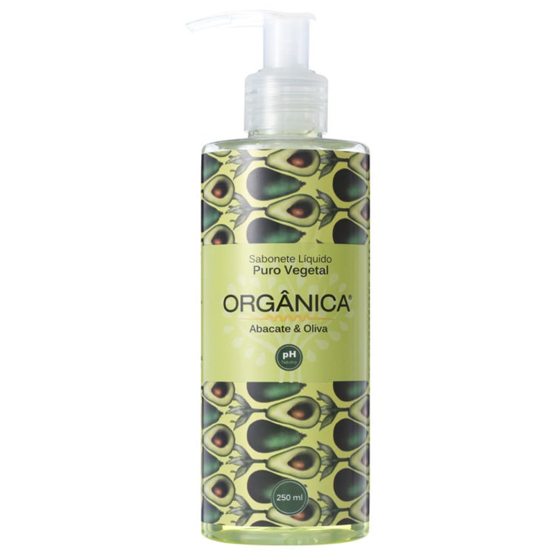 Orgânica Puro Vegetal Abacate e Oliva - Sabonete Líquido 250ml