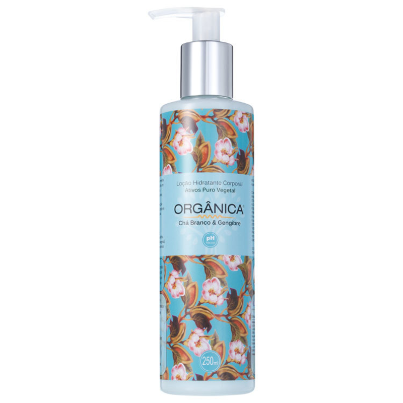 Orgânica Puro Vegetal Chá Branco e Gengibre - Loção Hidratante Corporal 250ml