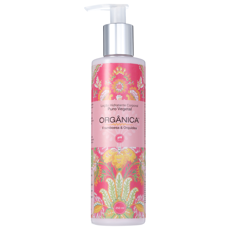 Orgânica Puro Vegetal Framboesa e Orquídea - Loção Hidratante Corporal 250ml