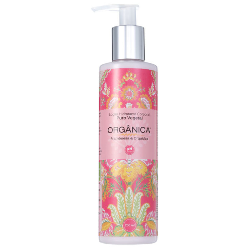 Orgânica Puro Vegetal Framboesa e Orquídea - Loção Hidratante Corporal 250ml