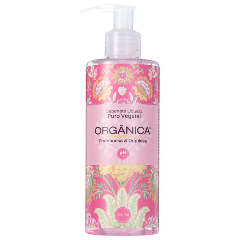 Orgânica Puro Vegetal Framboesa e Orquídea - Sabonete Líquido 250ml