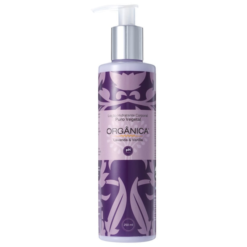 Orgânica Puro Vegetal Lavanda e Vanilla - Loção Hidratante Corporal 250ml