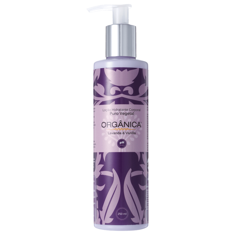 Orgânica Puro Vegetal Lavanda e Vanilla - Loção Hidratante Corporal 250ml