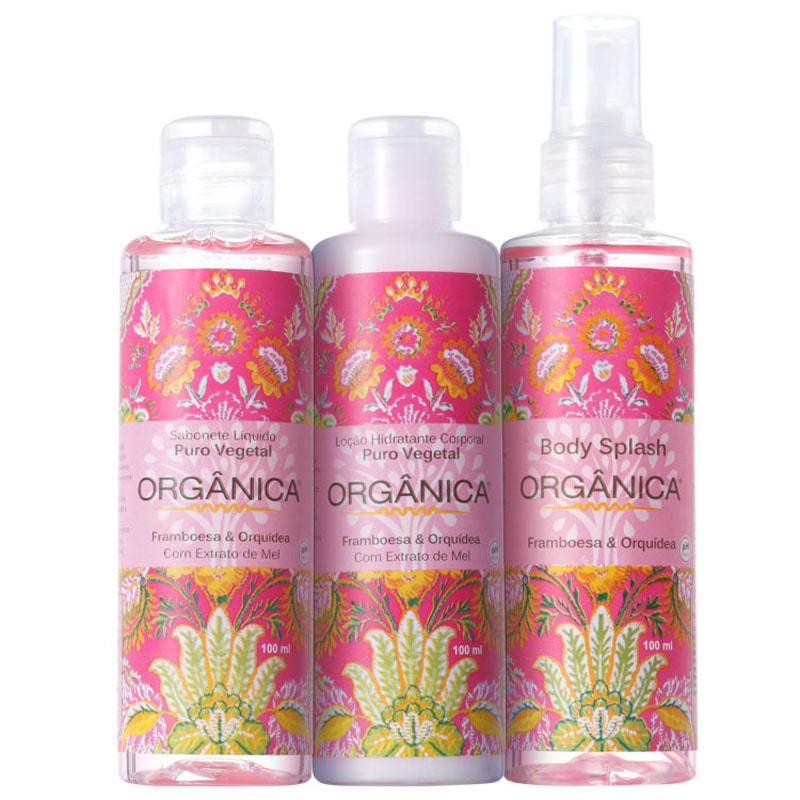 Kit Orgânica Tri Set Framboesa e Orquídea (3 produtos)