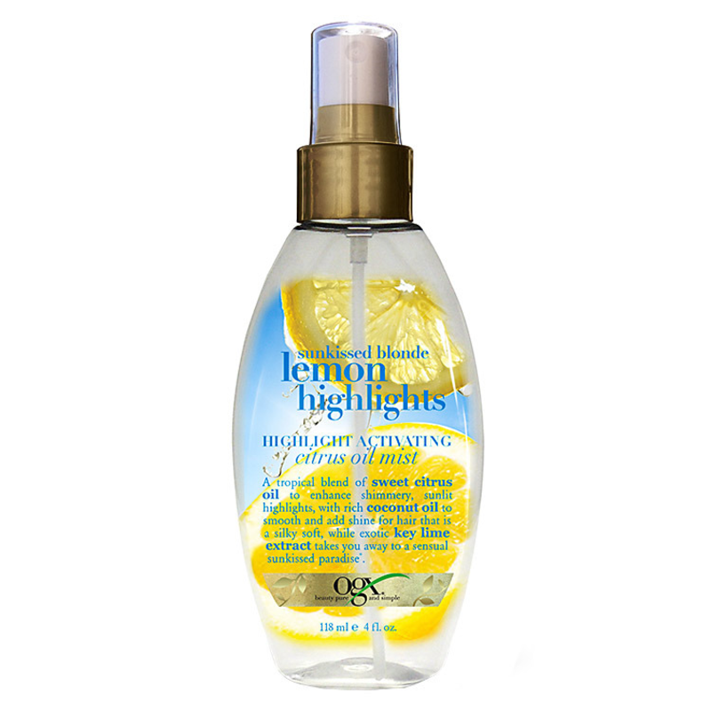 Organix Lemon Highlights Hightlight Activating Citrus Oil Mist - Óleo Finalizador 118ml