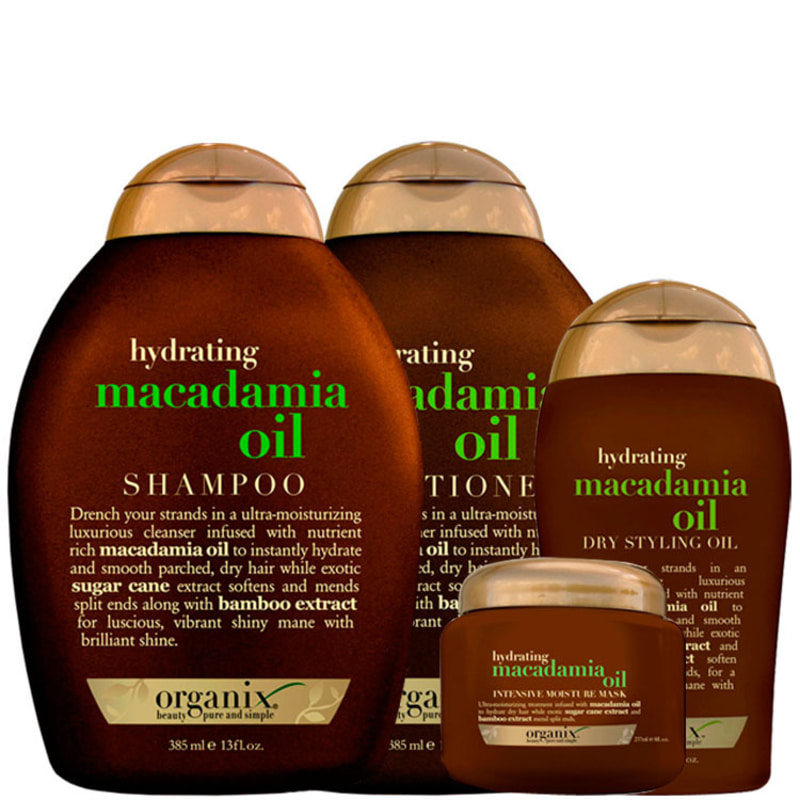 Organix Macadamia Oil Style Kit (4 Produtos)