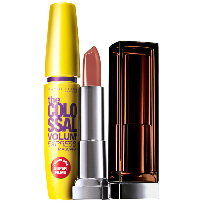 Kit Maybelline Lips and Eyes Make Up Nude (2 produtos)