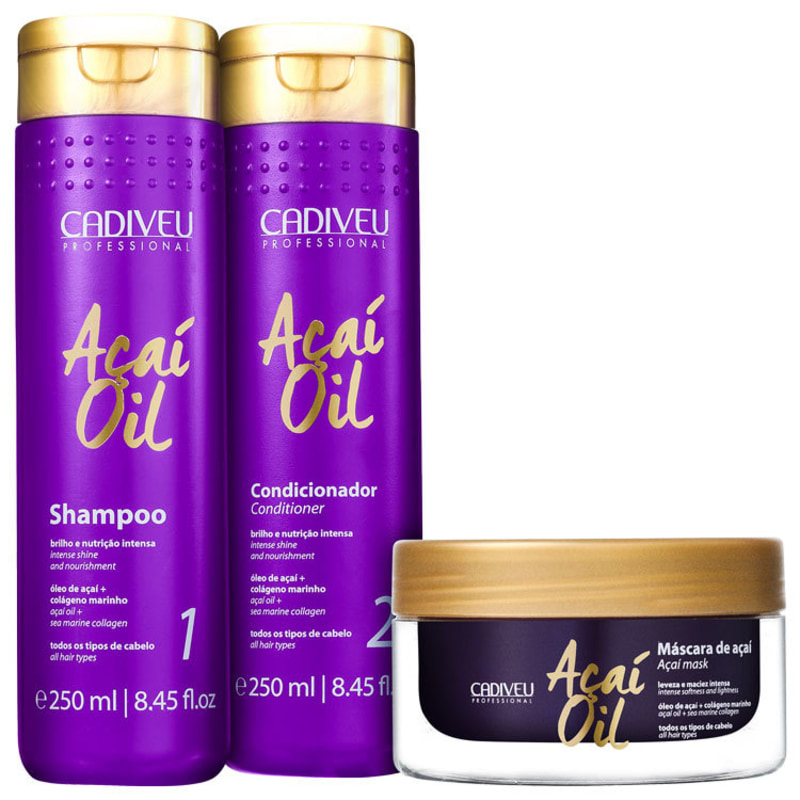 Cadiveu Professional Açaí Oil Tratamento Triplo Kit (3 Produtos)