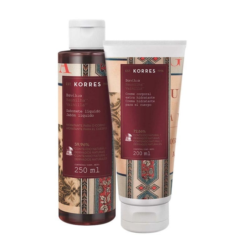 Kit Korres Baunilha Duo Care (2 produtos)