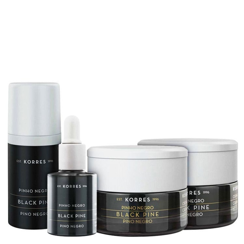 Korres Black Pine - Kit para peles normais a mistas (4 Produtos)