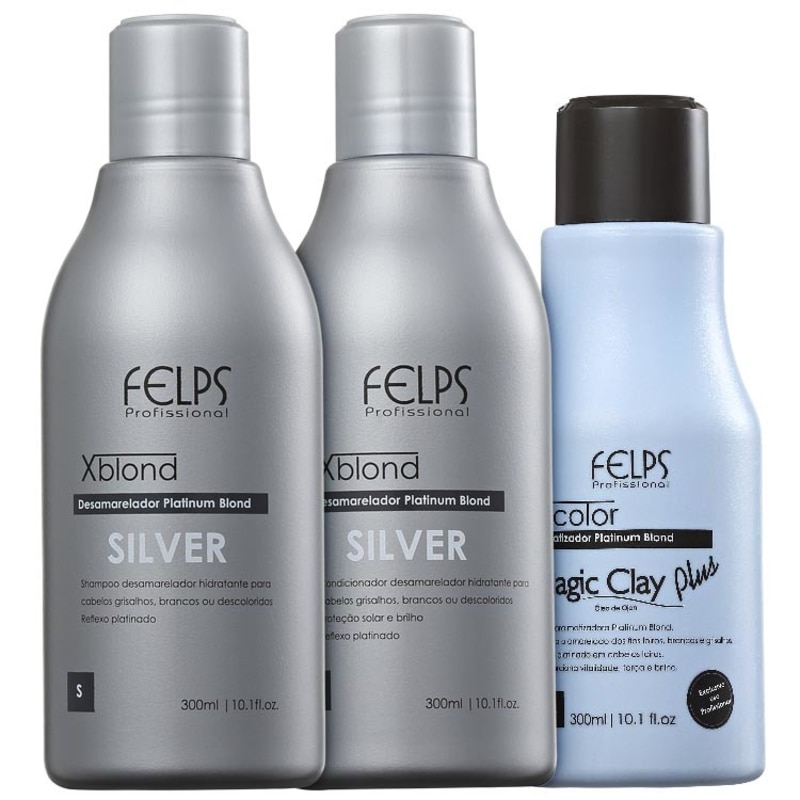 Felps Profissional XBlond Silver Trio Kit (3 Produtos)