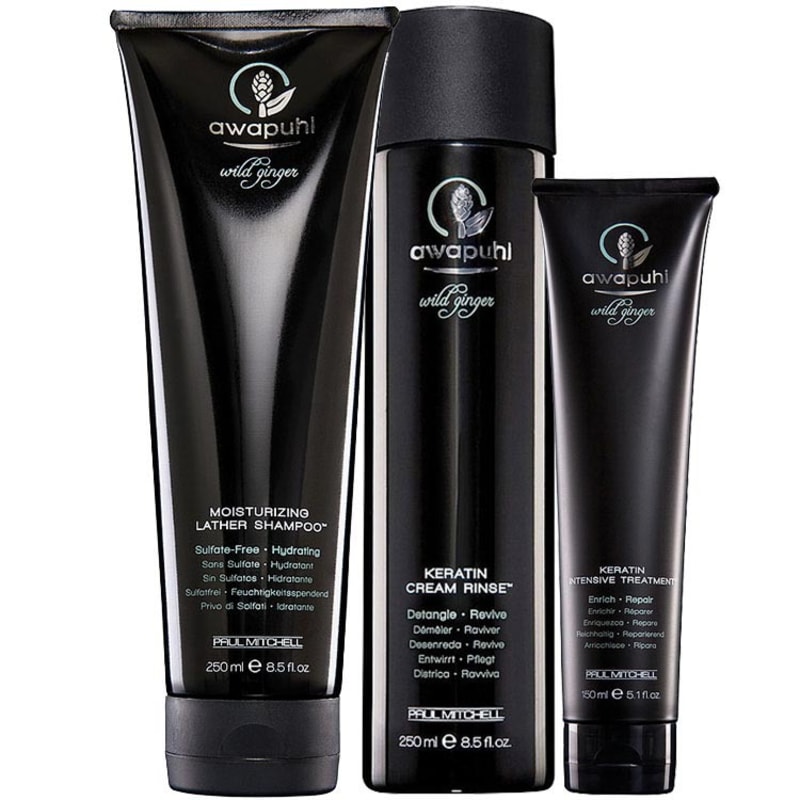 Paul Mitchell Awapuhi Wild Ginger Keratin Kit (3 Produtos)