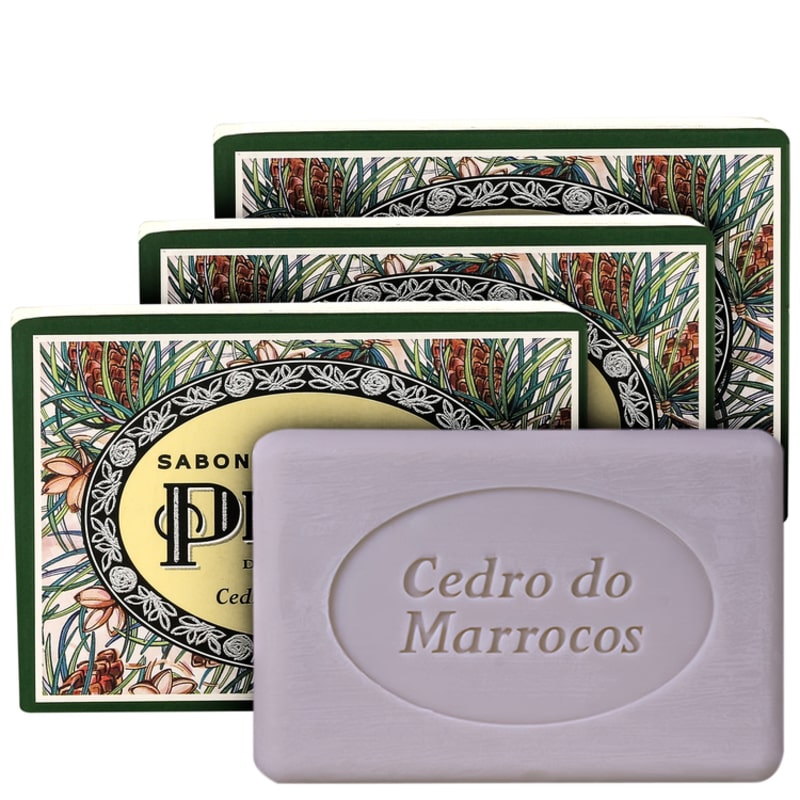 Kit Phebo Mediterrâneo Cedro do Marrocos - Sabonetes em Barra 3x100g
