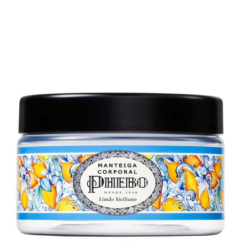 Phebo Mediterrâneo Manteiga Corporal Limão Siciliano - Hidratante 170g