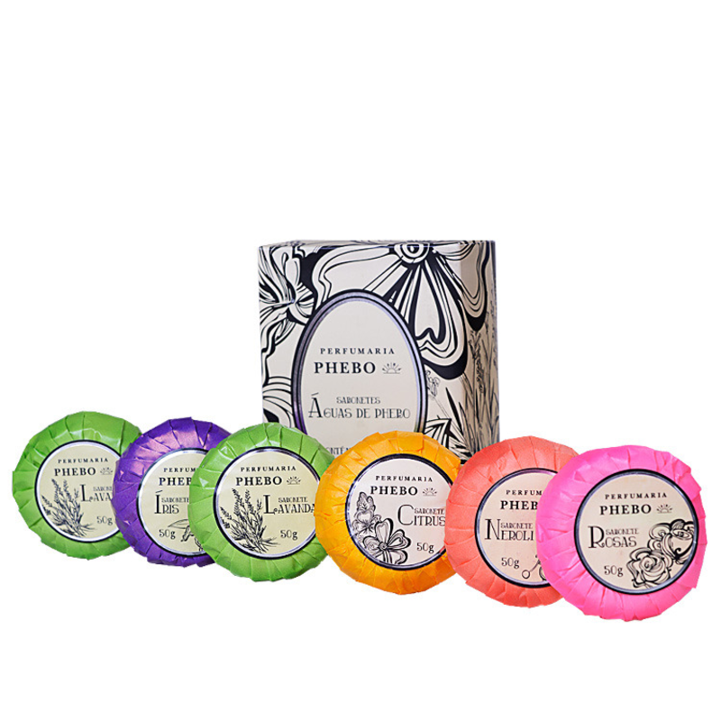 Kit Águas de Phebo - Sabonetes em Barra 6x50g