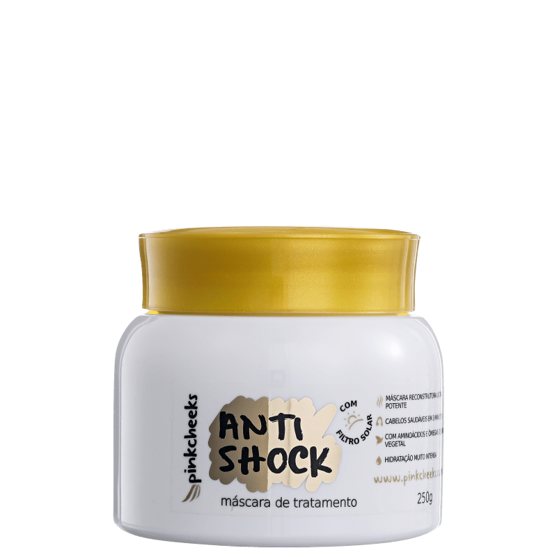 Pink Cheeks Anti Shock - Máscara de Tratamento 250g