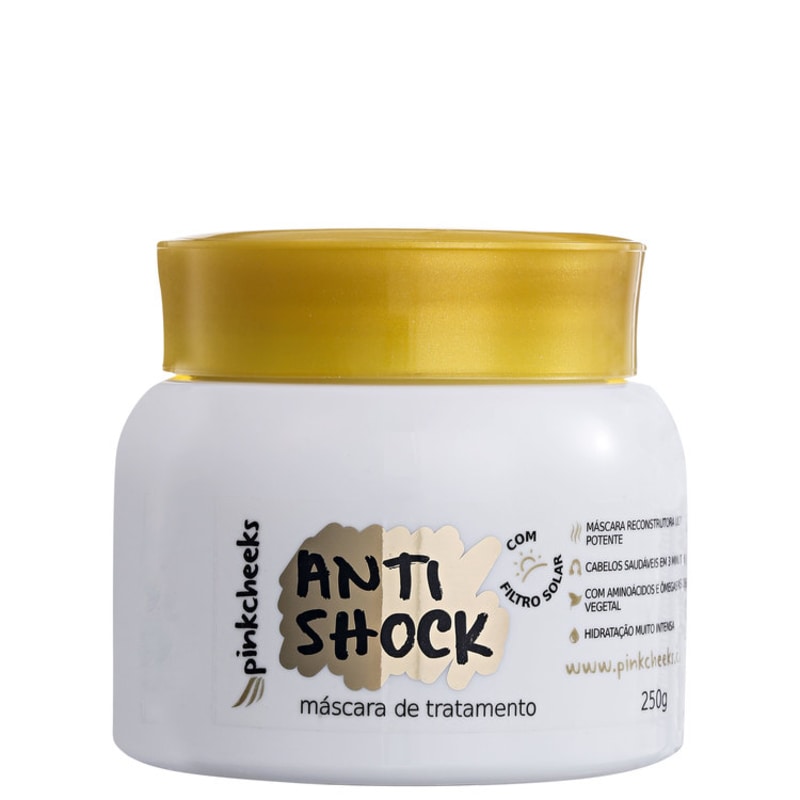 Pink Cheeks Anti Shock - Máscara de Tratamento 250g