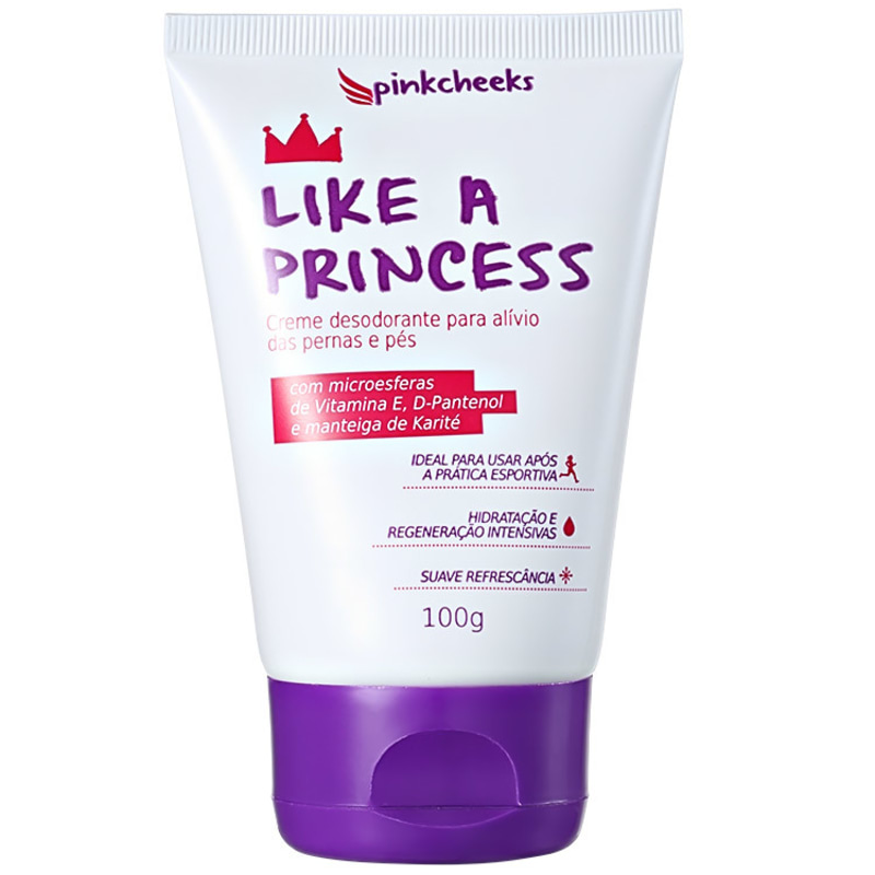 Pink Cheeks Like a Princess - Creme para Pernas e Pés 100g