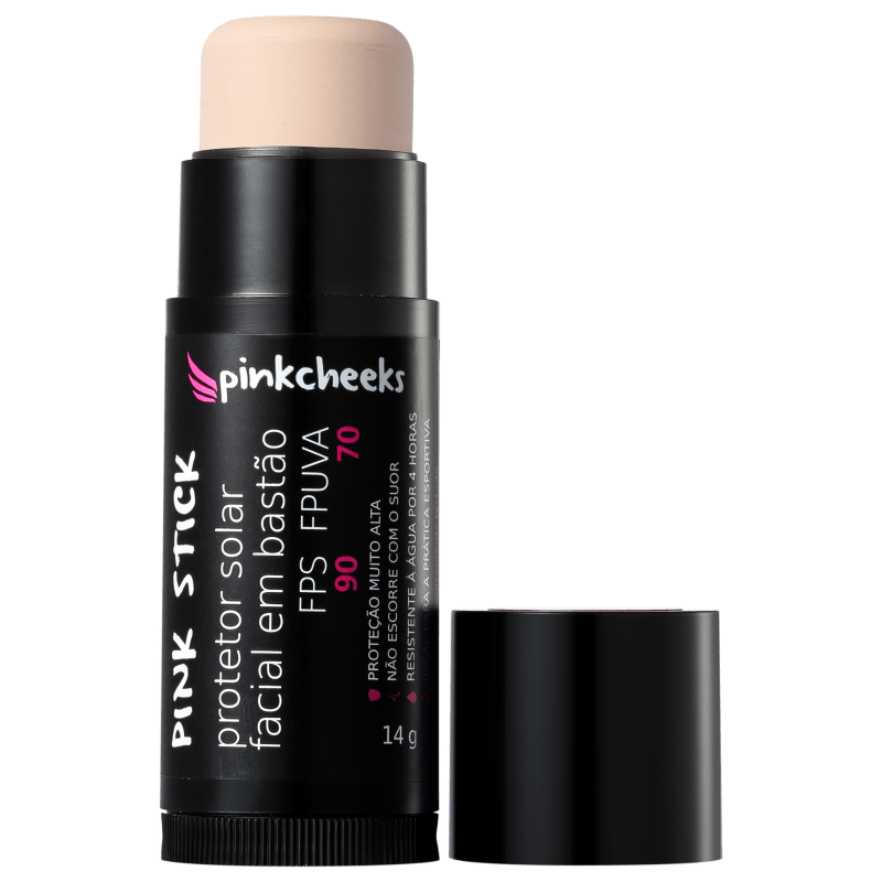 Pink Cheeks Pink Stick 10KM FPS 90 - Protetor Solar com Cor 14g